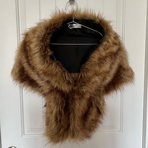 Faux fir shawl